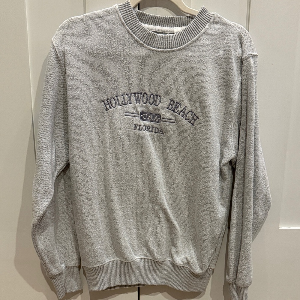 Gray Hollywood Beach Sweater